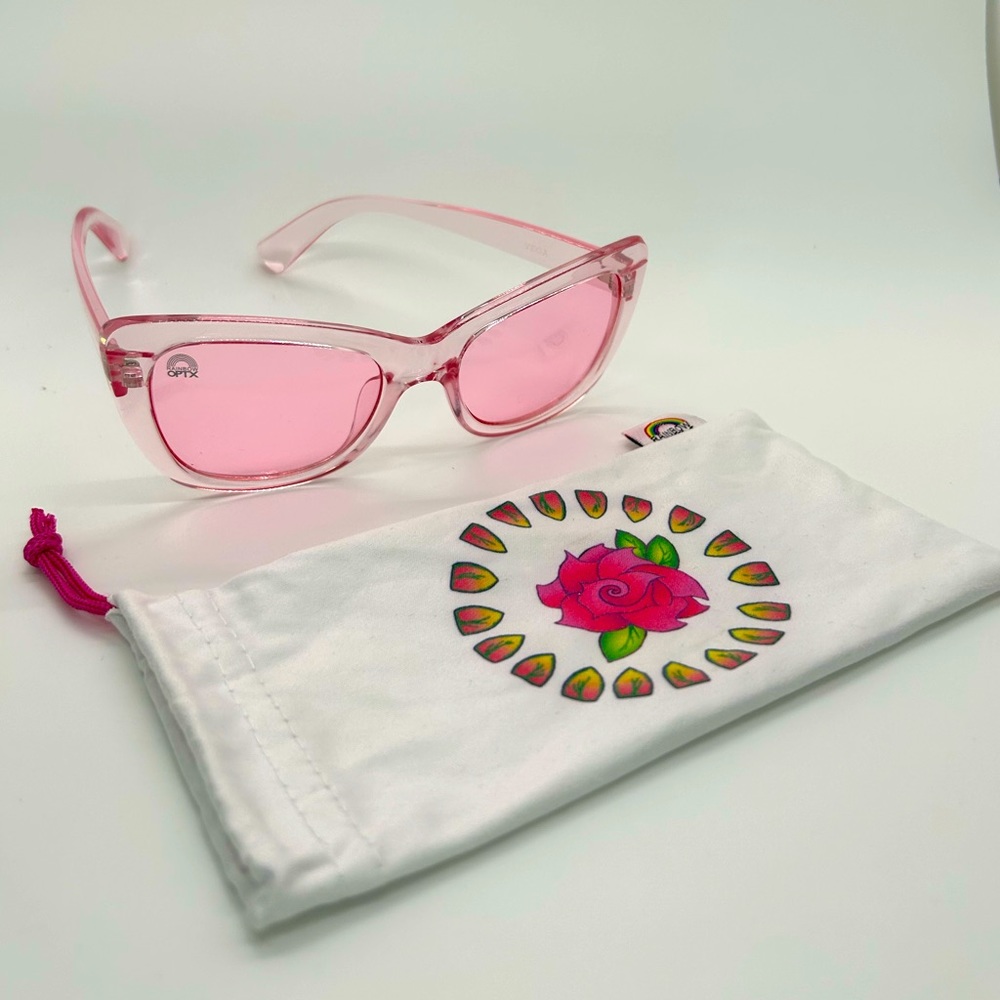 Rainbow Optx Rose colored Vega Sunglasses
